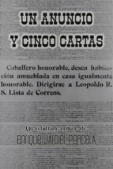 Un anuncio y cinco cartas