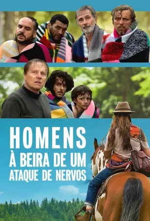 Homens à beira de um ataque de nervos