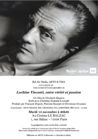 Luchino Visconti: Between Truth and Passion