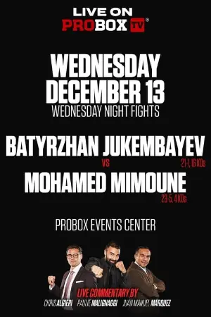 Batyrzhan Jukembayev vs. Mohamed Mimoune