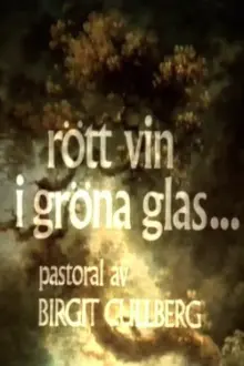 Rött vin i gröna glas