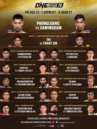 ONE Friday Fights 76: Puengluang vs. Samingdam