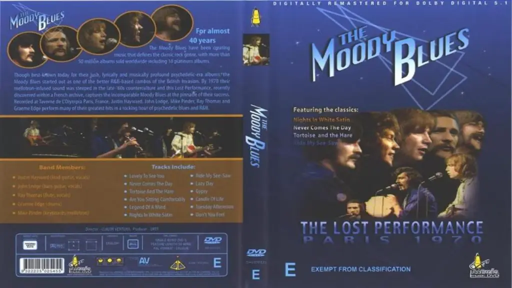 The Moody Blues:  The Lost Performance  (Live In Paris '70)