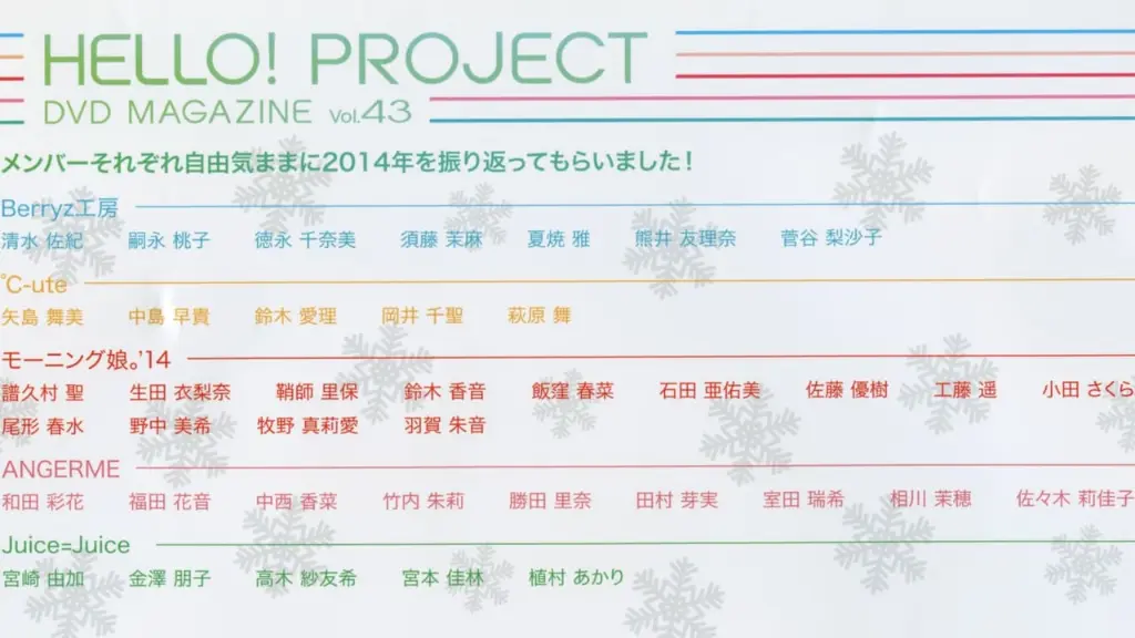 Hello! Project DVD Magazine Vol.43